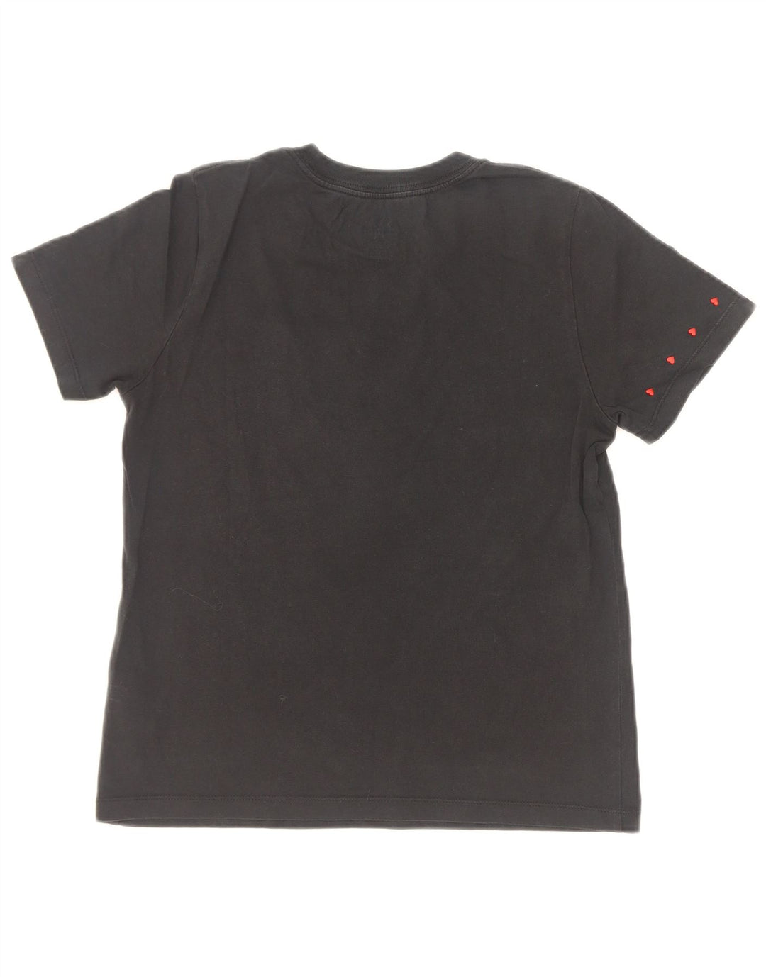 Converse Womens Graphic T-Shirt Top UK 10 Small Black Cotton