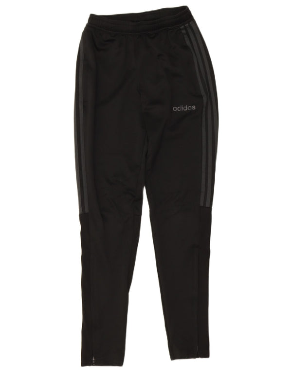Adidas Womens Climalite Tracksuit Trousers UK 4 XS Black Polyester