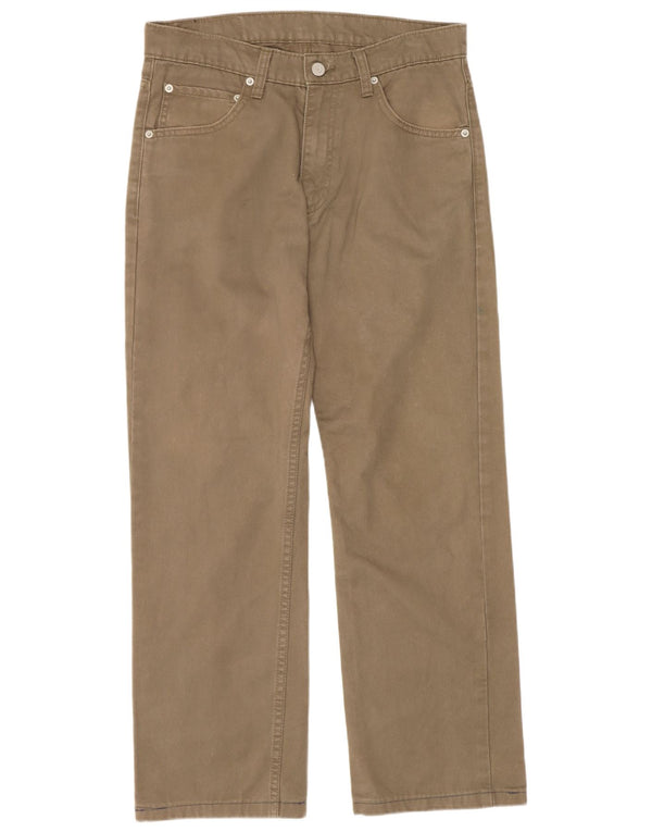 Levi's Mens 752 Straight Casual Trousers W30 L28 Khaki Cotton