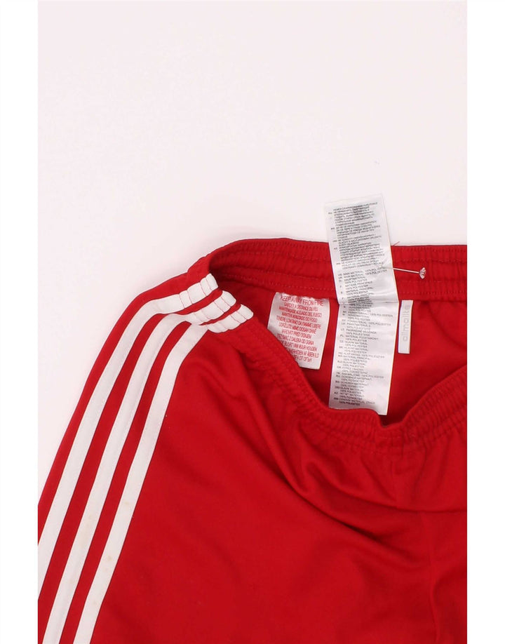 Adidas Boys Climalite Sport Shorts 9-10 Years Red Polyester