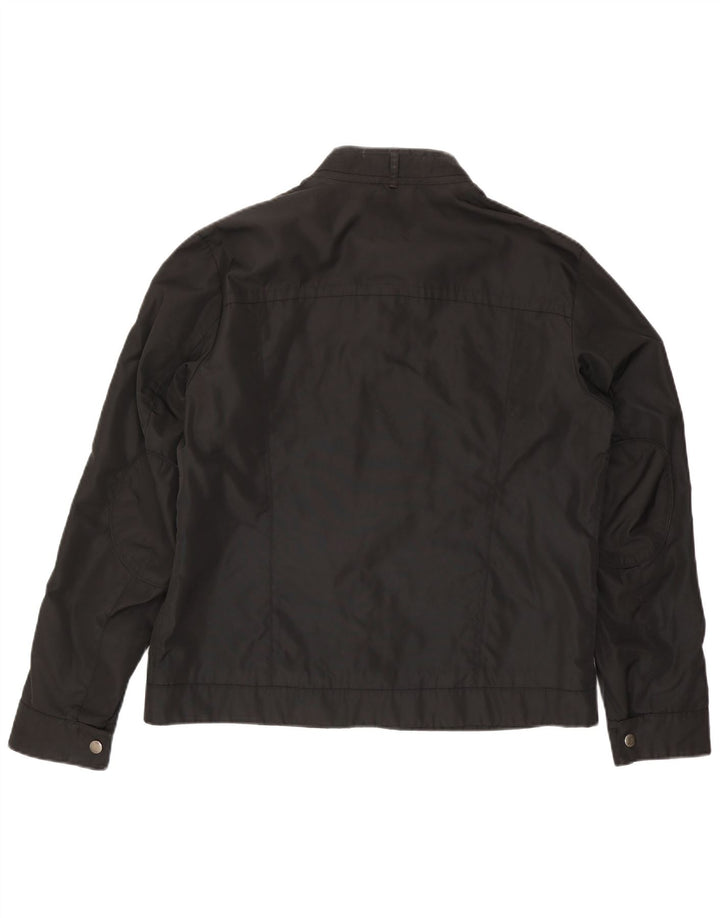 Hugo Boss Mens Bomber Jacket EU 54 2XL Black Polyester