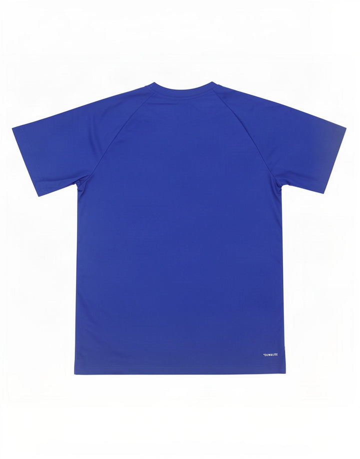 Adidas Mens Climalite T-Shirt Top Medium Blue Polyester