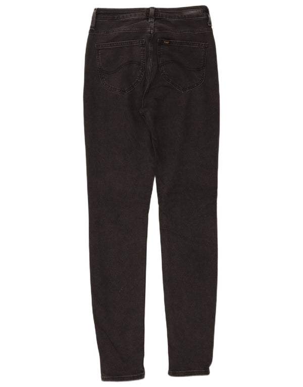 LEE Womens Scarlett High Skinny Jeans W28 L33 Black Cotton