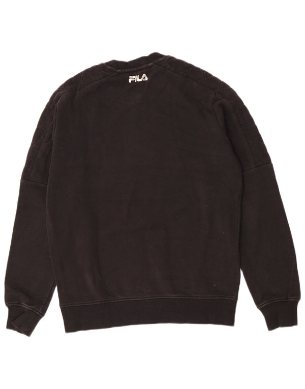 Fila Mens Loose Fit Sweatshirt Jumper XS Black Striped