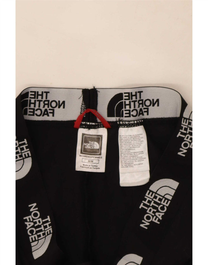 The North Face Womens Graphic Leggings UK 12 Medium Black Cotton