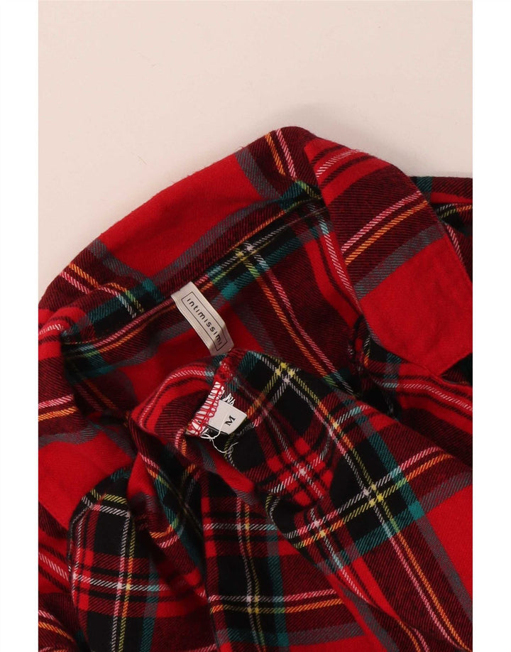 Intimissimi Womens Flannel Shirt UK 12 Medium Red Plaid