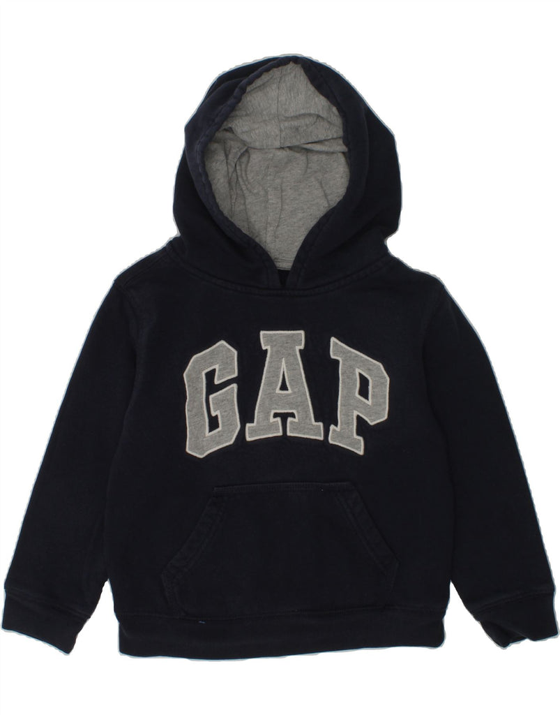 GAP Boys Graphic Hoodie Jumper 4-5 Years Navy Blue Cotton | Vintage Gap | Thrift | Second-Hand Gap | Used Clothing | Messina Hembry 