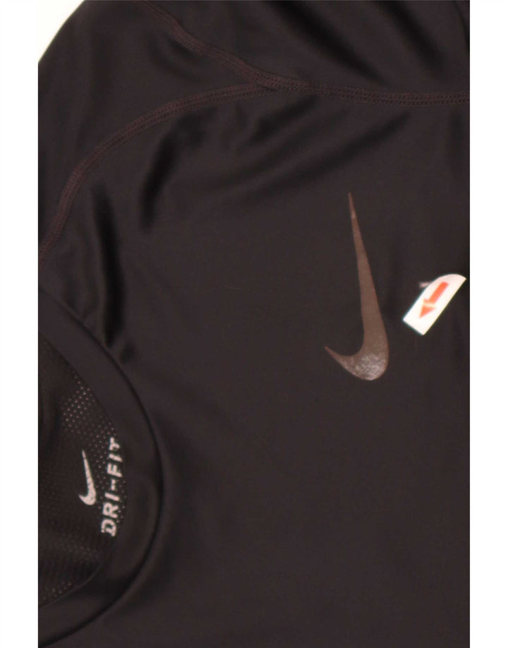 Nike Mens Dri Fit T-Shirt Top Small Black Polyester