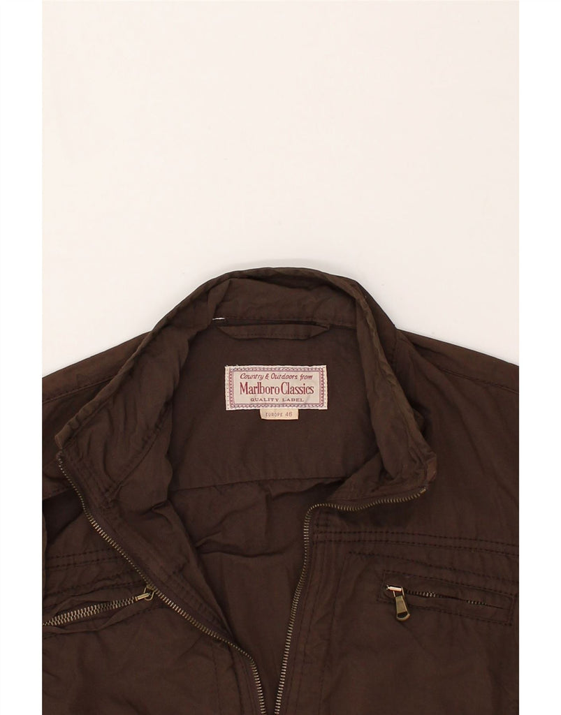 MARLBORO CLASSICS Womens Bomber Jacket EU 46 XL Brown Cotton | Vintage Marlboro Classics | Thrift | Second-Hand Marlboro Classics | Used Clothing | Messina Hembry 