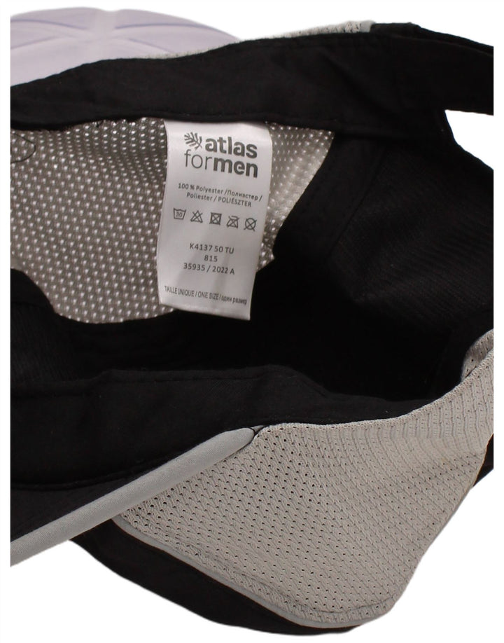 Atlas For Men Mens Baseball Cap One Size Black Colourblock Polyester