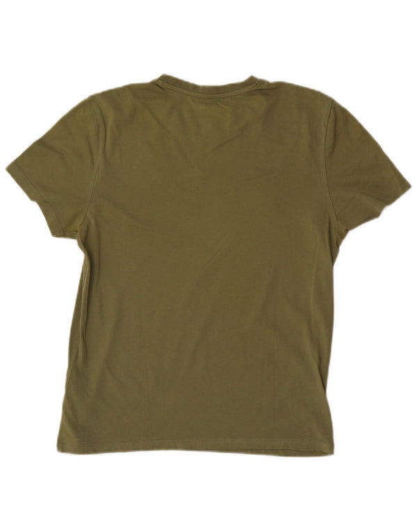 Blauer Mens Graphic T-Shirt Top Small Khaki Cotton