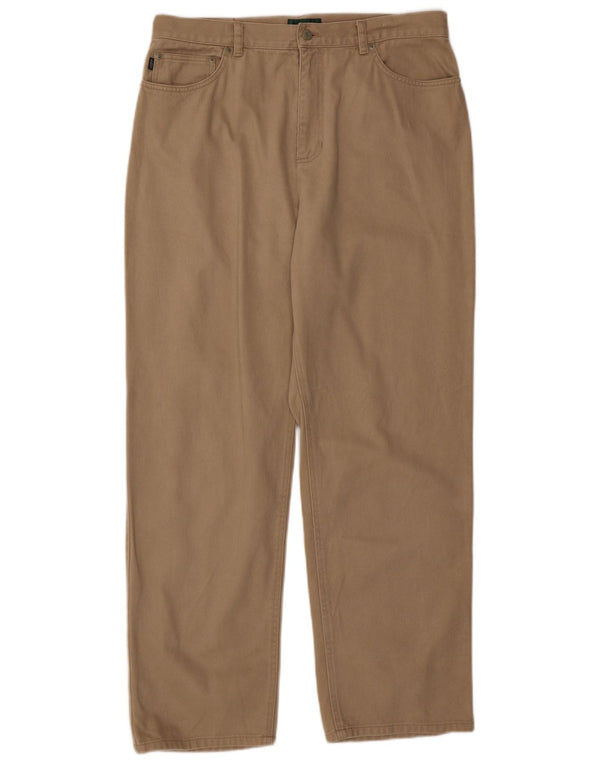 Ralph Lauren Womens Straight Casual Trousers US 16 Large W34 L30 Beige