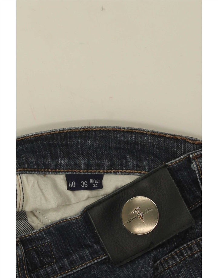 Trussardi Mens Straight Jeans W34 L33 Blue