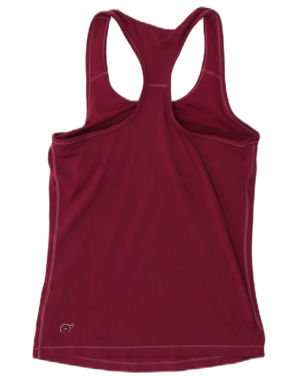 Puma Womens Vest Top UK 12 Medium Burgundy Polyester