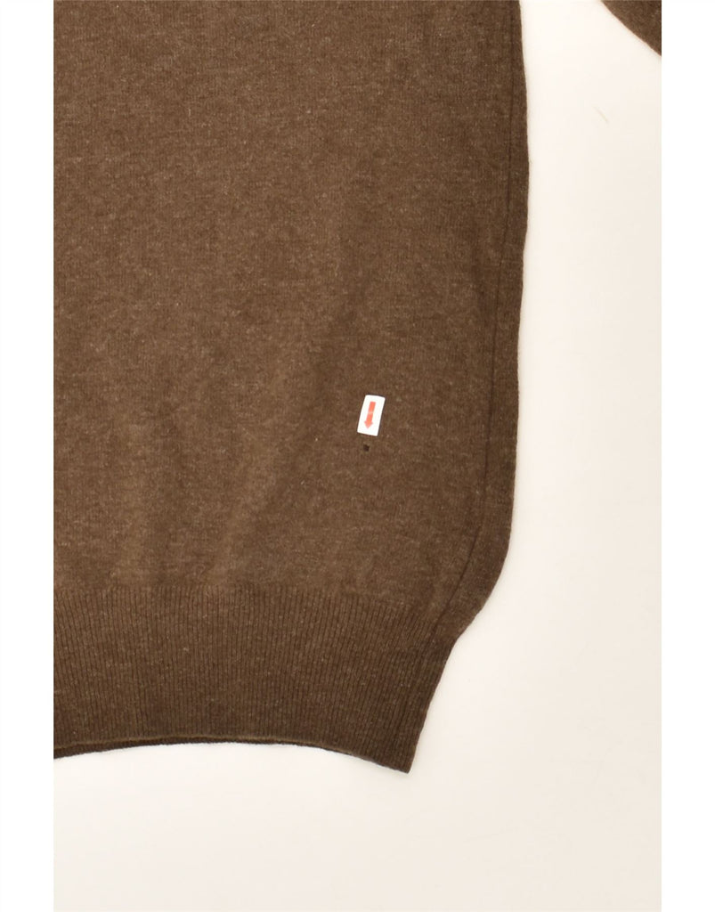 NORTH SAILS Mens Crew Neck Jumper Sweater Medium Brown Wool | Vintage North Sails | Thrift | Second-Hand North Sails | Used Clothing | Messina Hembry 