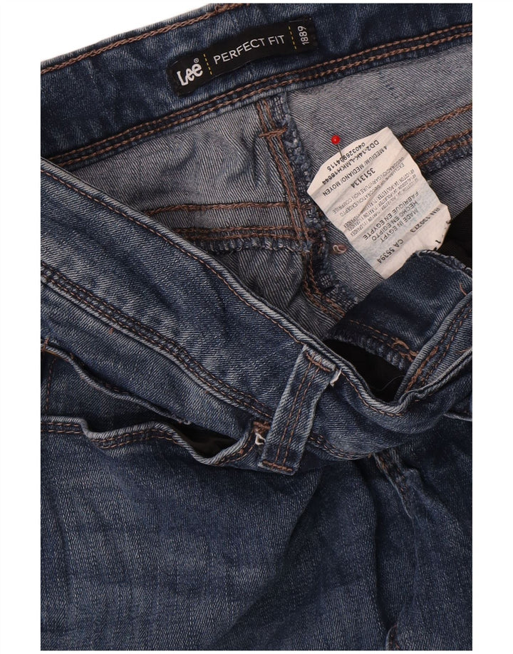Lee Womens Straight Jeans US 4 Small W28 L30 Blue Cotton
