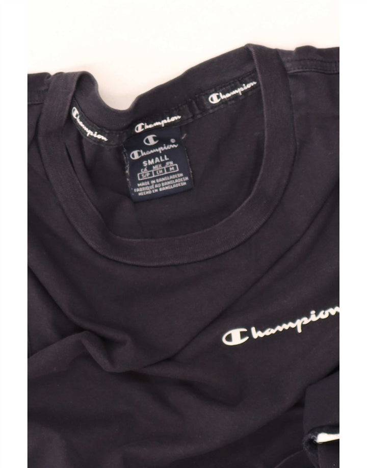 Champion Mens T-Shirt Top Small Navy Blue