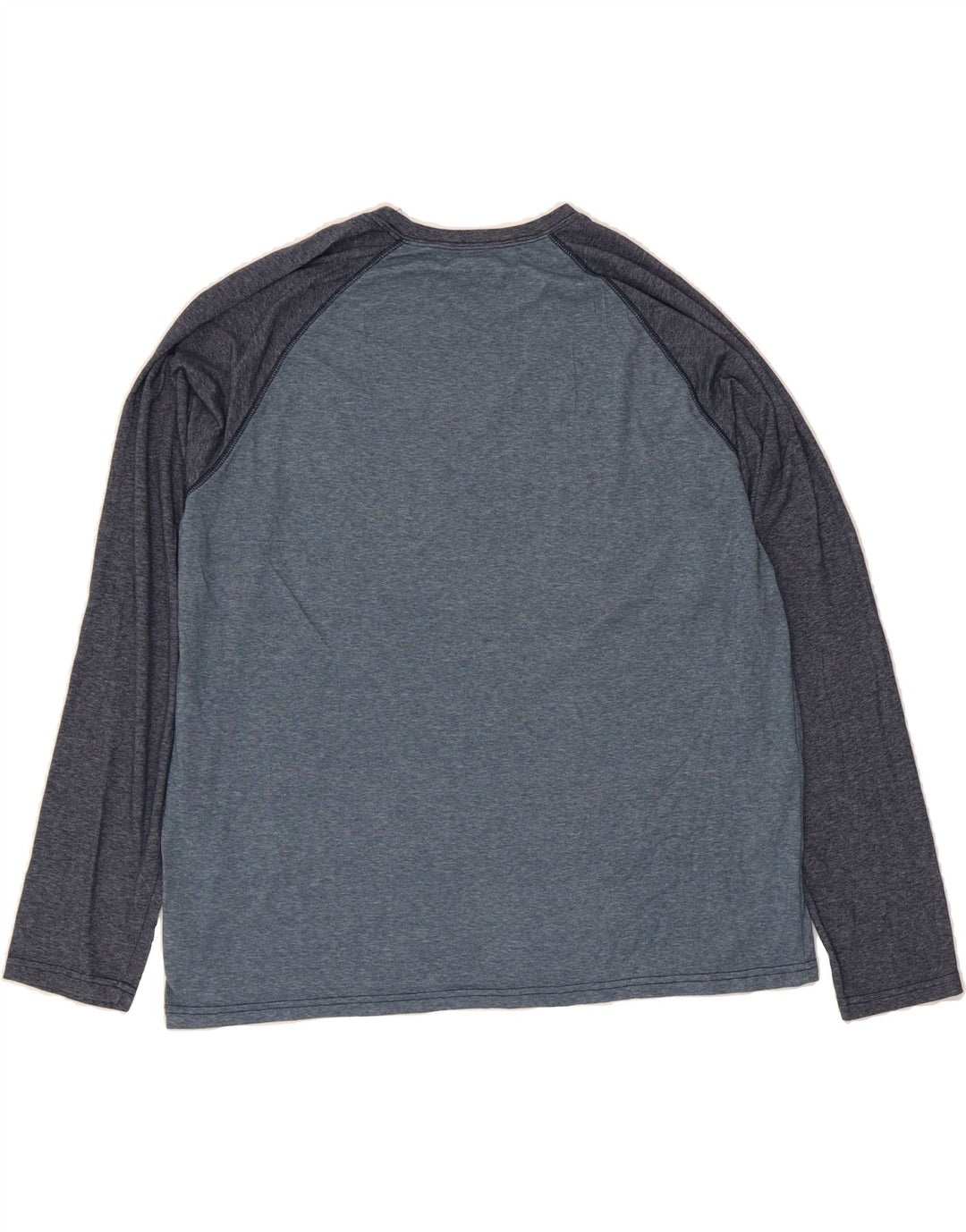 COLUMBIA Mens Big & Tall Top Long Sleeve XL Navy Blue Colourblock Vintage Columbia and Second-Hand Columbia from Messina Hembry 