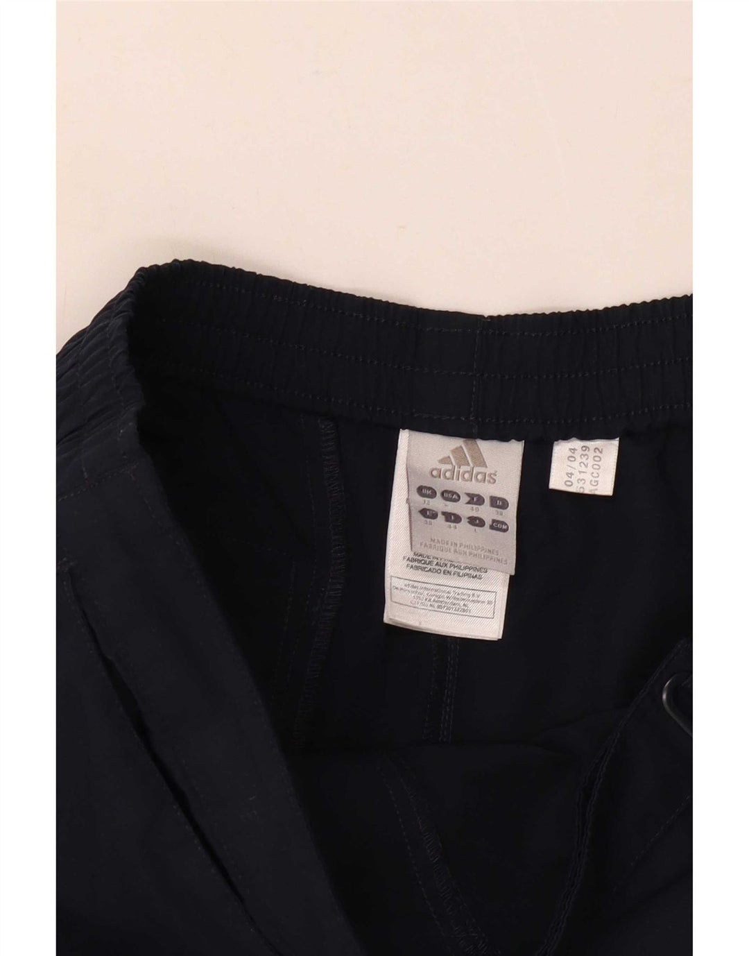 Adidas Womens Bermuda Shorts UK 12 Medium W30 Navy Blue Cotton