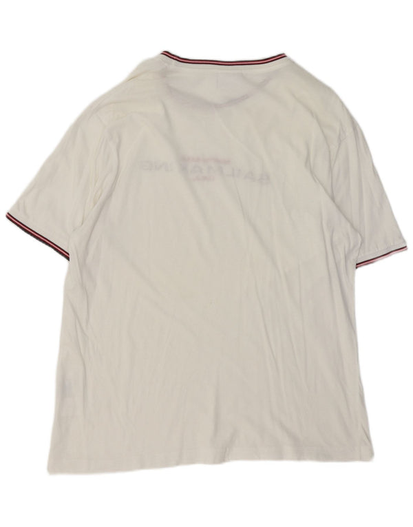 North Sails Mens Sailmakers Graphic T-Shirt Top XL White Cotton
