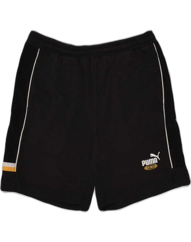 PUMA Mens Sport Shorts Small Black Cotton | Vintage Puma | Thrift | Second-Hand Puma | Used Clothing | Messina Hembry 