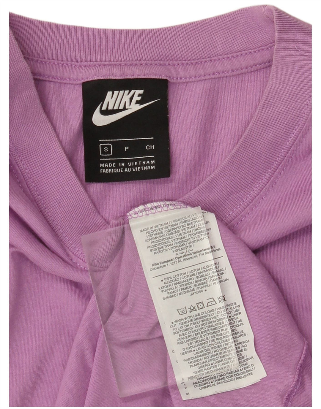 NIKE Mens T-Shirt Top Small Purple Cotton