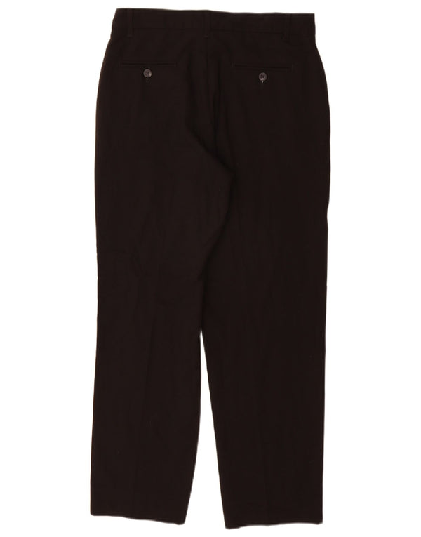 Izod Boys Straight Suit Trousers 15-16 Years W28 L28 Black Polyester