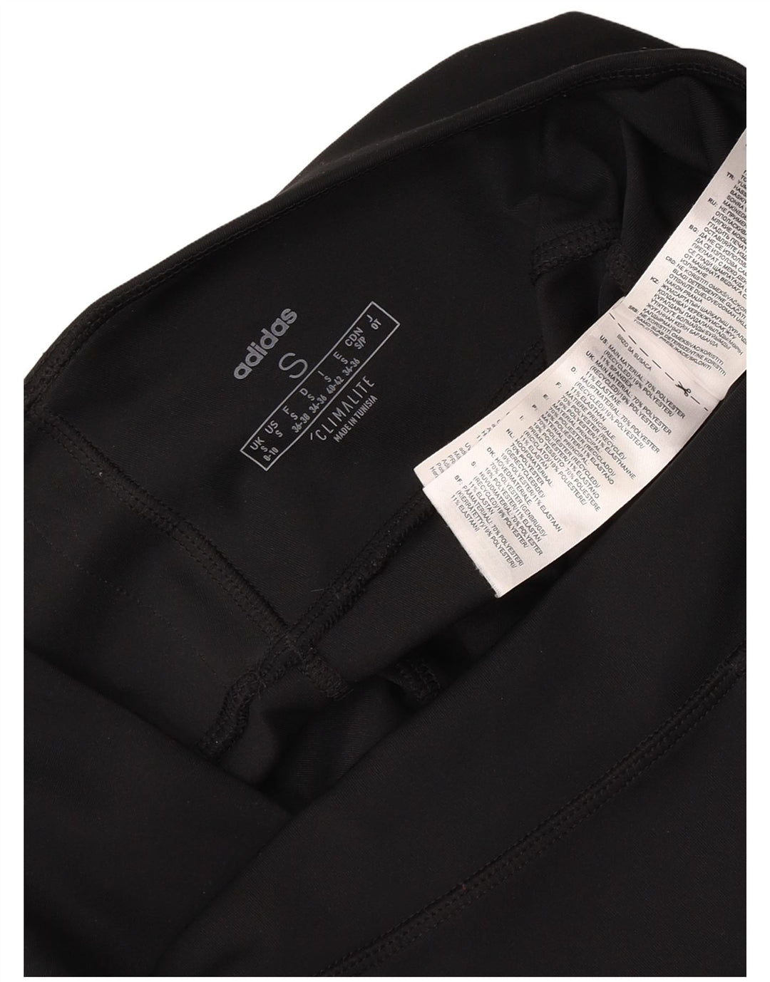 Adidas Womens Climalite Leggings UK 8/10 Small Black Polyester