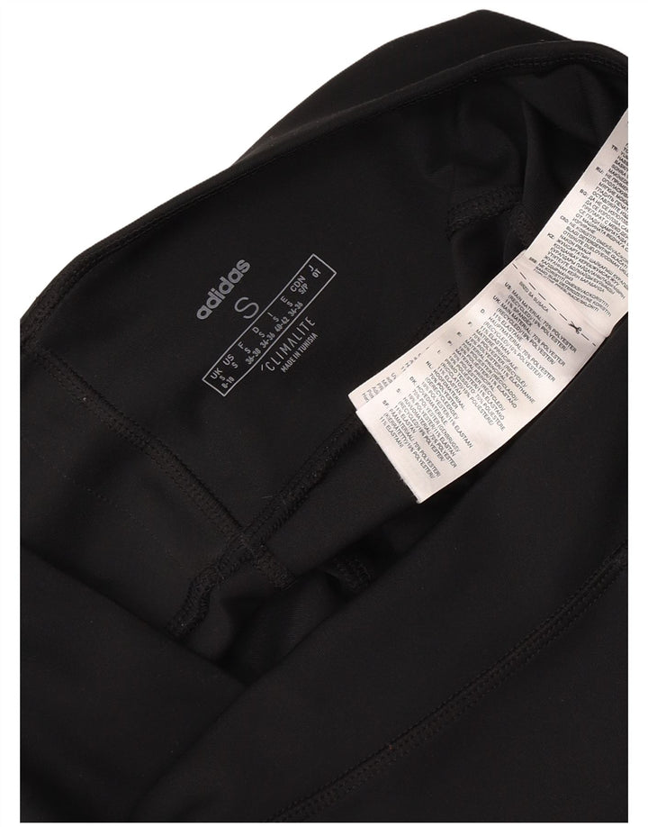 Adidas Womens Climalite Leggings UK 8/10 Small Black Polyester