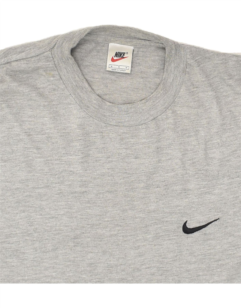 NIKE Mens T-Shirt Top Medium Grey Cotton | Vintage Nike | Thrift | Second-Hand Nike | Used Clothing | Messina Hembry 