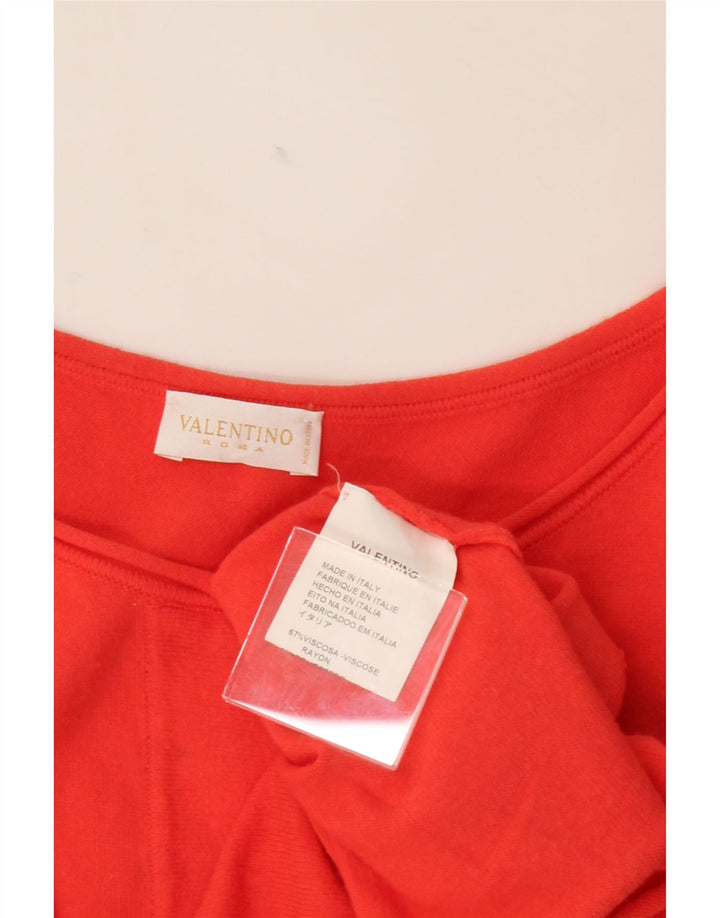 VALENTINO Womens Blouse Top UK 8 Small Red Viscose Vintage Valentino and Second-Hand Valentino from Messina Hembry 
