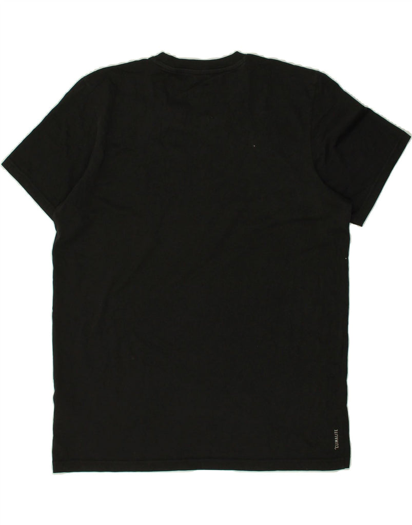 ADIDAS Mens T-Shirt Top Large Black Cotton | Vintage Adidas | Thrift | Second-Hand Adidas | Used Clothing | Messina Hembry 