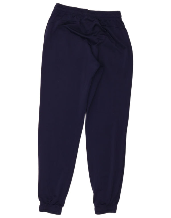 Puma Boys Tracksuit Trousers Joggers 15-16 Years Navy Blue Polyester