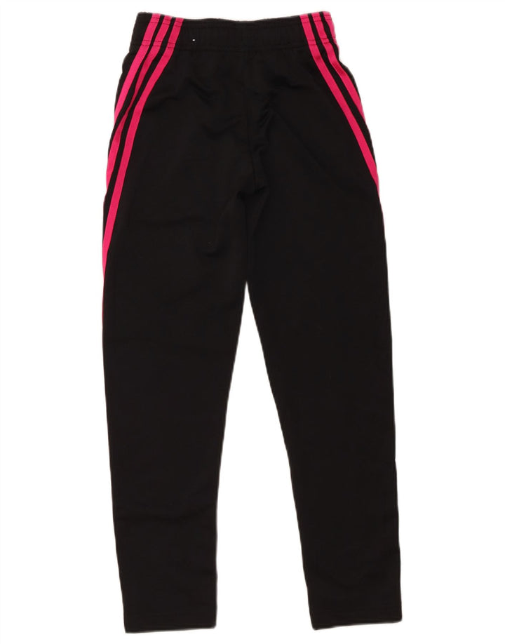 Adidas Girls Tracksuit Trousers 9-10 Years  Black Striped Polyester