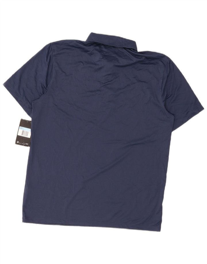 Nike Mens Dri Fit Polo Shirt Medium Navy Blue Polyester