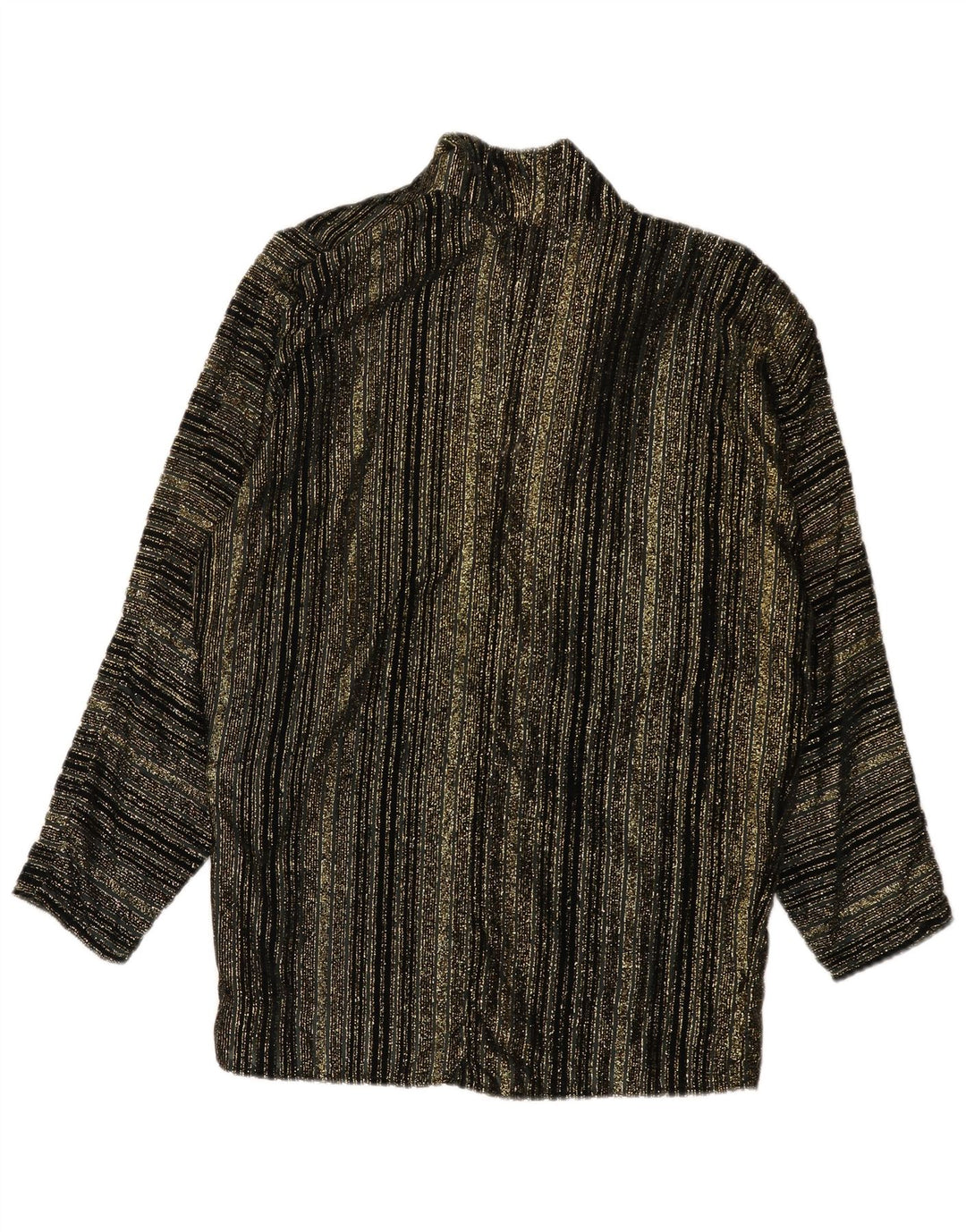 Vintage Womens 1 Button Blazer Jacket UK 16 Large Black Striped