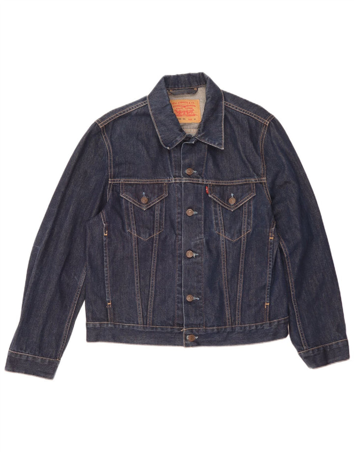 Levi's Mens Denim Jacket UK 38 Medium Navy Blue Cotton