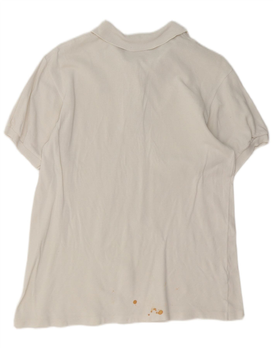 Lacoste Womens Polo Shirt Size 46 XL White Cotton