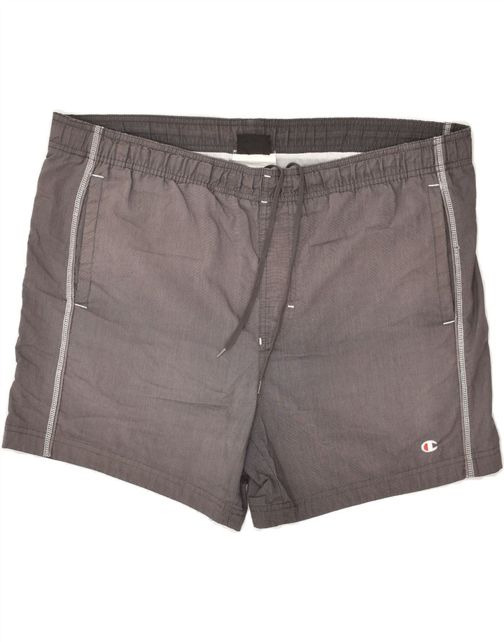 CHAMPION Mens Sport Shorts XL Grey Cotton | Vintage Champion | Thrift | Second-Hand Champion | Used Clothing | Messina Hembry 