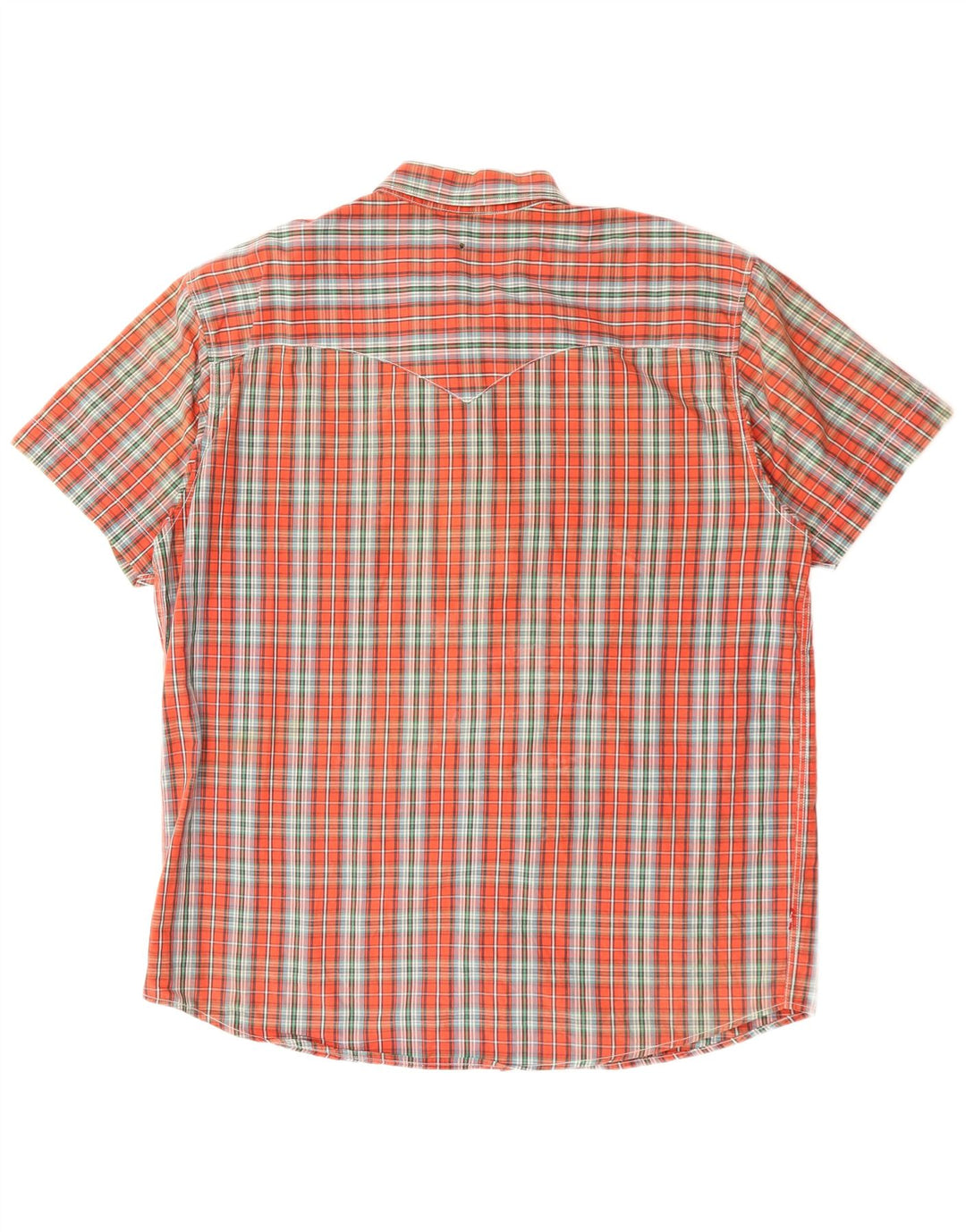LEVI'S Mens Classic Fit Short Sleeve Shirt 2XL Red Check