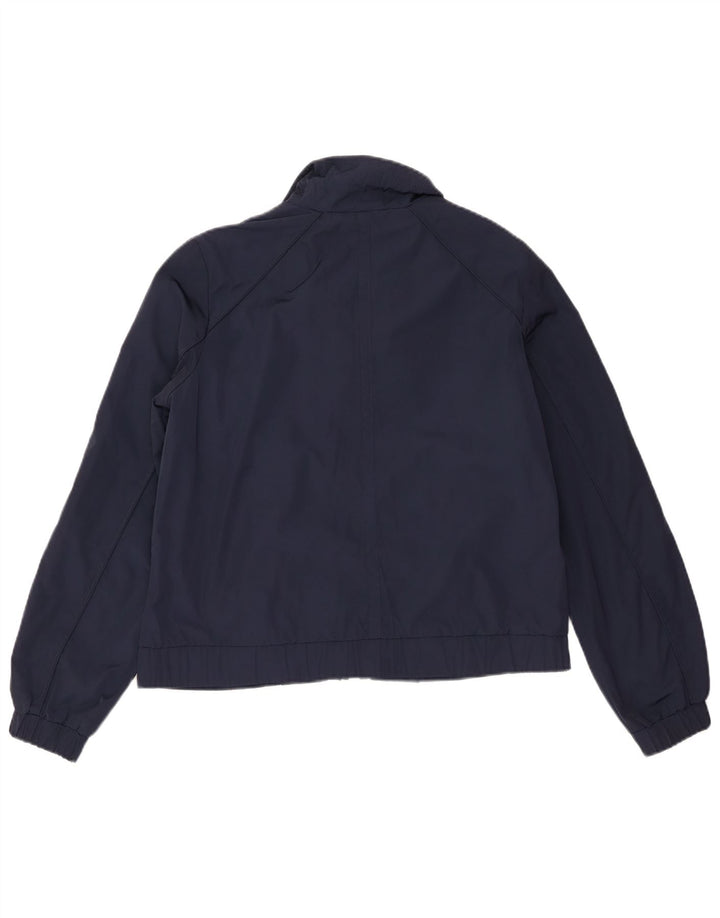 Tommy Hilfiger Womens Bomber Jacket UK 14 Medium Navy Blue Polyester