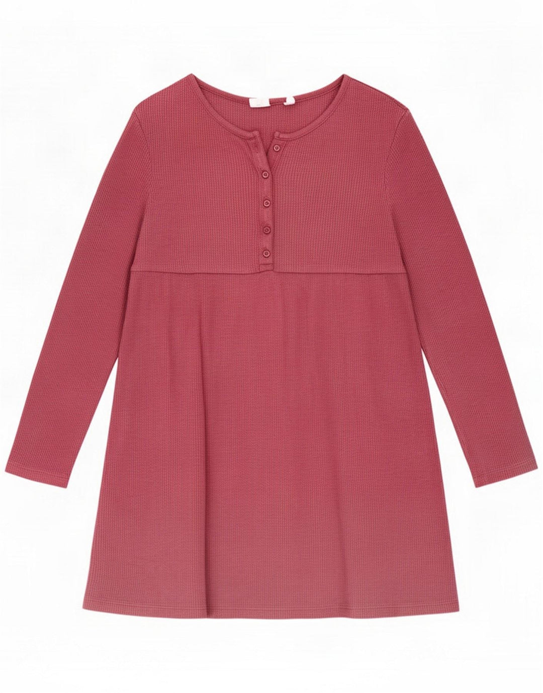 Gap Girls Long Sleeve Basic Dress 8-9 Years Medium Pink Cotton