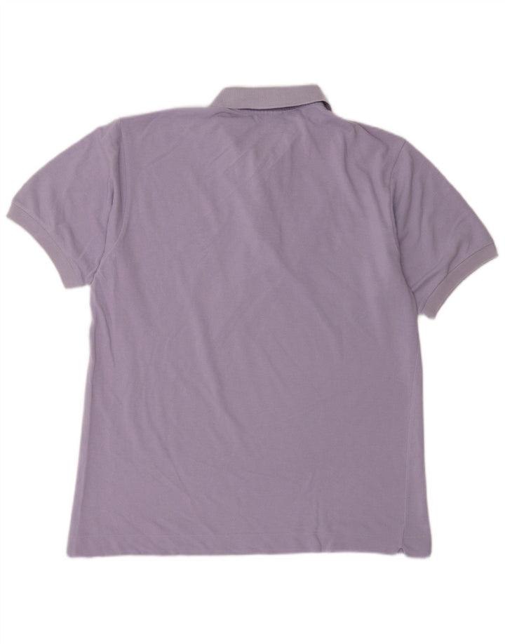 Lacoste Mens Polo Shirt Size 4 Medium Purple Cotton