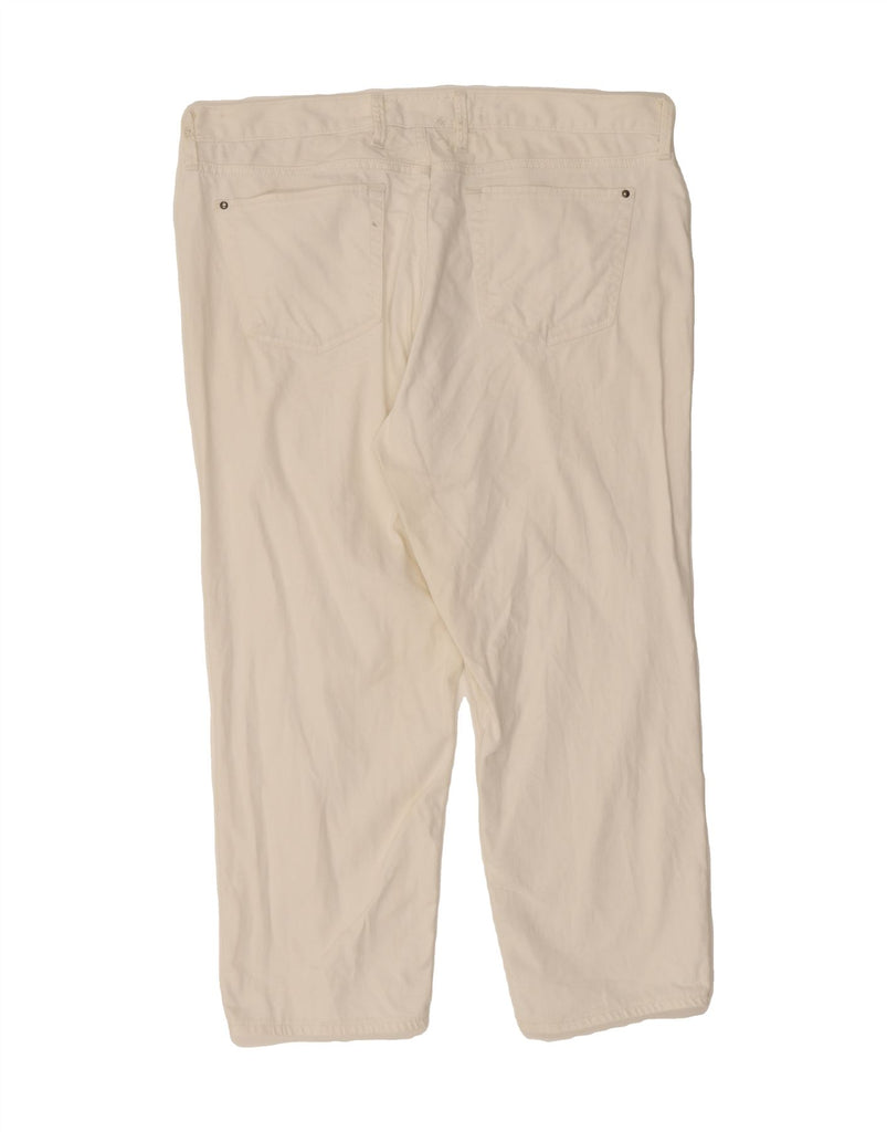 EDDIE BAUER Womens Boyfriend Cropped Jeans US 14 XL W38 L25 White Vintage Eddie Bauer and Second-Hand Eddie Bauer from Messina Hembry 