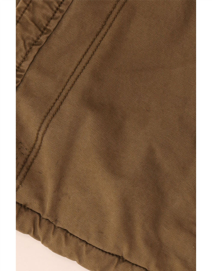 Fat Face Mens Regular Fit Utility Jacket UK 42 XL Brown Cotton
