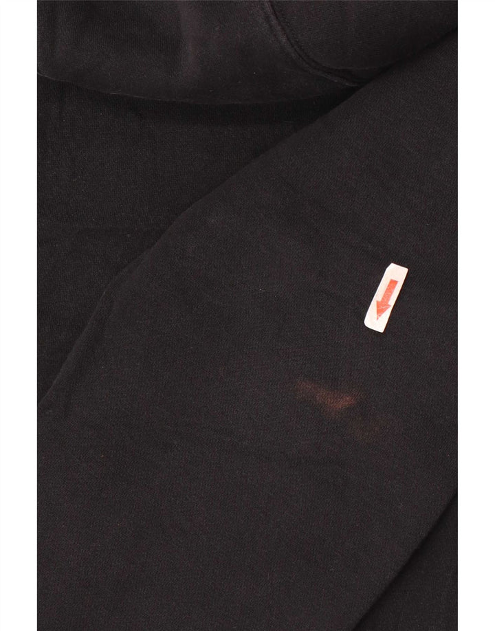 Nike Mens Hoodie Jumper Large Black Cotton