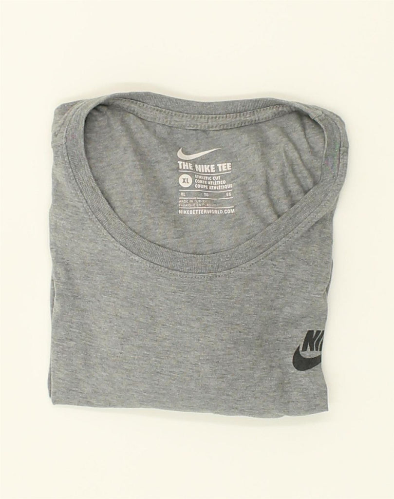 NIKE Mens The Nike Tee Graphic T-Shirt Top XL Grey | Vintage Nike | Thrift | Second-Hand Nike | Used Clothing | Messina Hembry 