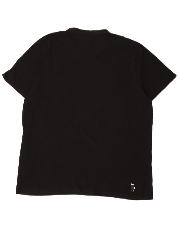 Puma Mens Graphic T-Shirt Top XL Black Cotton
