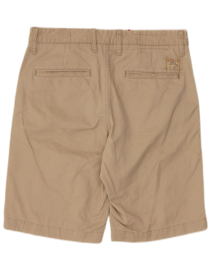 Guess Mens Chino Shorts W31 Medium Beige Cotton