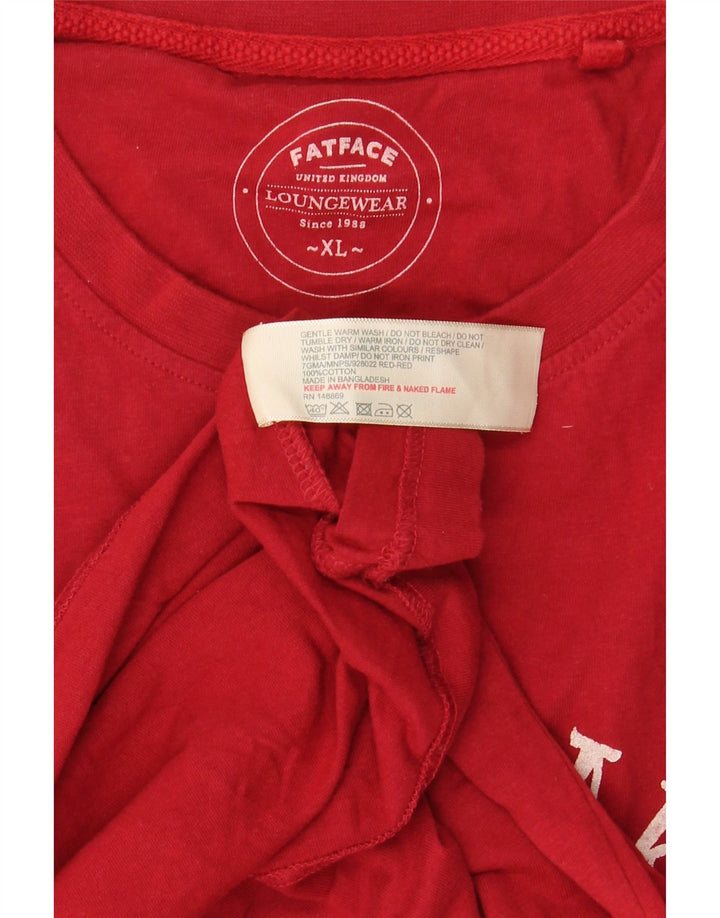 Fat Face Mens Graphic T-Shirt Top XL Red Cotton